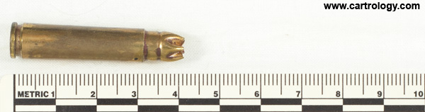 .30 Carbine Grenade Blank M6 United States L C 44 profile view.