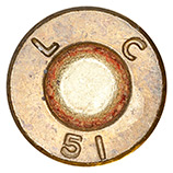 .30 Carbine Ball  United States L C 51 head view.