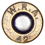 .30 Carbine Ball  United States W.R.A. 42 head view.