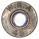 .30 Carbine Ball  United States W.R.A. 43 head view.