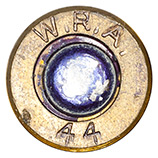 .30 Carbine Ball  United States W.R.A. 44 head view.