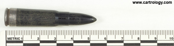 7.62 x 39 mm Dummy  East Germany  profile view.