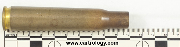 .50 BMG New Unprimed Empty  India O.K. 81 .50 RMG profile view.