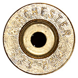 5.56 x 45mm Dummy  United States WINCHESTER 223 REM head view.