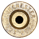 5.56 x 45mm Dummy  United States WINCHESTER 223 REM head view.