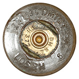 20 x 139mm HS820 Dummy  West Germany 20x139 DM1A1 LOS RH 6 (on primer) DM 64 RH 372 head view.