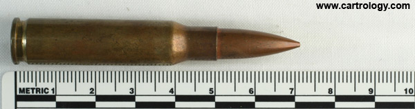 7.62mm NATO Ball (Match) XM118 United States FA 61 MATCH profile view.