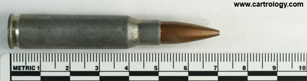 7.62mm NATO Ball M59 United States ⊕ LC 56 profile view.
