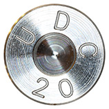 .50 BMG Dummy  United States UCD 20 head view.