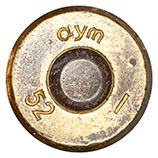 7.62 x 45 mm Ball  Czechoslovakia aym 1 52 head view.