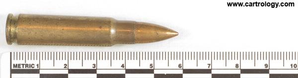 7.62 x 45 mm Ball  Czechoslovakia bxn* 2 52 profile view.
