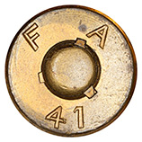 .50 BMG AP (Plate Test)  United States F A 41 head view.