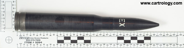 20 x 139mm HS820 Dummy DM1 West Germany  profile view.