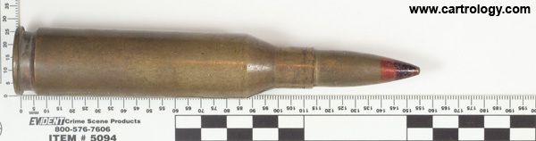 14.5 x 114mm API-T  Soviet Union 17 * 58 * profile view.