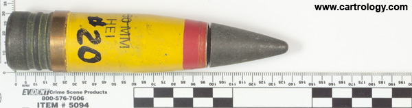 30 x 173mm GAU-8/A HEI  United States  profile view.