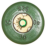 20 x 128mm Oerlikon TP  Switzerland 936 Oe 70 (PSW) (on primer assembly) 212-71 Oe . head view.