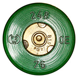 20 x 128mm Oerlikon API  Switzerland 248 OE 76 (PSW) (on primer assembly) 819-14 Oe head view.