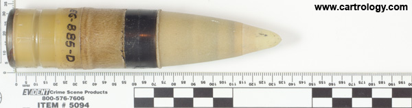 30 x 173mm GAU-8/A TP (Reduced Ricochet Risk)  United States  profile view.