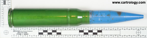 30 x 173mm KCA TP  Switzerland (PSW) 03 Oe 71 profile view.