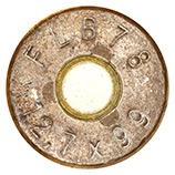 .50 BAT New Primed Empty  Argentina FLB 78 12,7x99 head view.