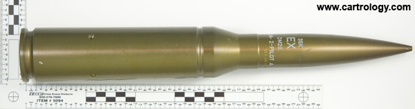 35 x 228mm Oerlikon Dummy DM20 West Germany  profile view.