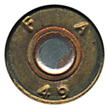 7.62mm pre-NATO Intermediate Case API T101 United States F A 49 head view.