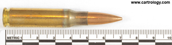 7.62mm NATO Ball (Match) M118 United States LC 66 MATCH profile view.