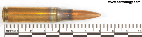 7.62mm NATO Ball (Match) M118 United States LC 67 NM profile view.