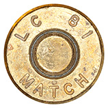 7.62mm NATO Ball (Match) M118 United States LC 81 MATCH head view.