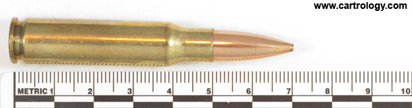 7.62mm NATO Ball (Match)  United States FC 308 WIN profile view.