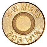 7.62mm NATO Ball (Match)  United States W-W SUPER 308 WIN head view.