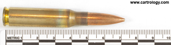 7.62mm NATO Ball (Match)  United States R-P 7.62mm MATCH profile view.