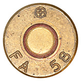 7.62mm NATO Ball M59 United States ⊕ FA 58 head view.