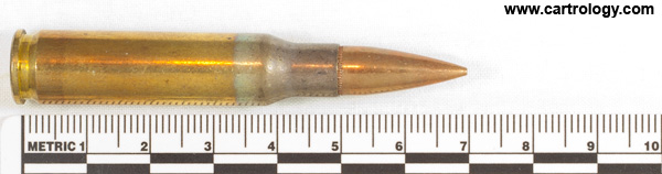 7.62mm NATO Ball (Standard) M80 United States ⊕ LC 65 profile view.