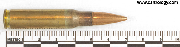 7.62mm NATO Ball (Standard) M80 United States ⊕ LC 65 profile view.