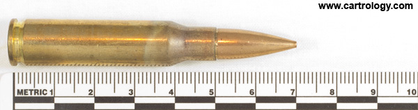 7.62mm NATO Ball M59 United States ⊕ RA 58 profile view.