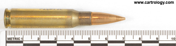 7.62mm NATO Ball M80 United States ⊕ WCC 64 profile view.