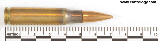7.62mm NATO Ball M80 United States ⊕ LC 68 profile view.
