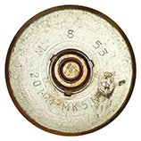 20 x 110mm USN API  United States ML 8 53 20MM-MK5.MOD.0. head view.