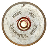 20 x 110mm USN TP  United States NECO 1951 20MM-MK.5. MOD.0 head view.