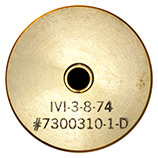 30 x 173mm GAU-8/A Dummy  United States (black ink) IVI-3-8-74 #7300310-1-D head view.