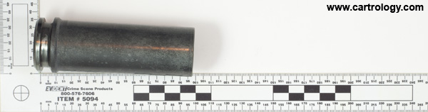 30 x 100mm B WECOM Fired  United States  profile view.