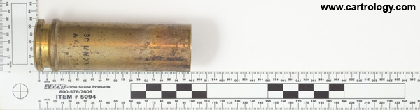 30 x 100mm B WECOM New Unprimed Empty XM193 United States  profile view.
