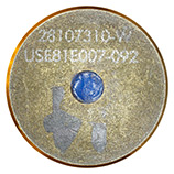 30 x 173mm GAU-8/A APDS  United States (white ink) 28107310-W USE81E007-092 (black marker) 14 head view.