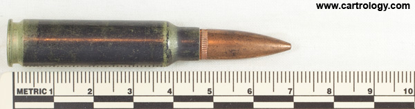 7.62mm pre-NATO Short Case Ball  United States  profile view.