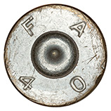 .50 BMG Dummy M2 United States F A 4 0 head view.
