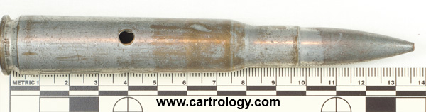.50 BMG Dummy M2 United States F A 4 0 profile view.