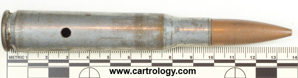 .50 BMG Dummy M2 United States F A 43 profile view.