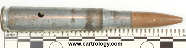 .50 BMG Dummy M2 United States F A 43 profile view.