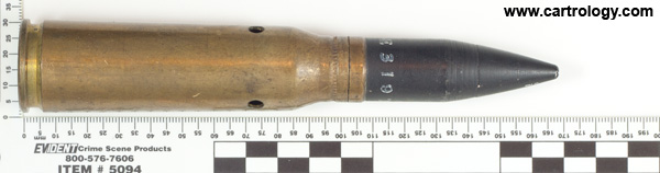 20 x 102mm Dummy  United States F A * 48 * profile view.